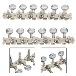 Guitar Tuning Pegs Premium Metal 12 String Guitar Tuners Round Machine Heads for 6L 6R Key Boost your Performance