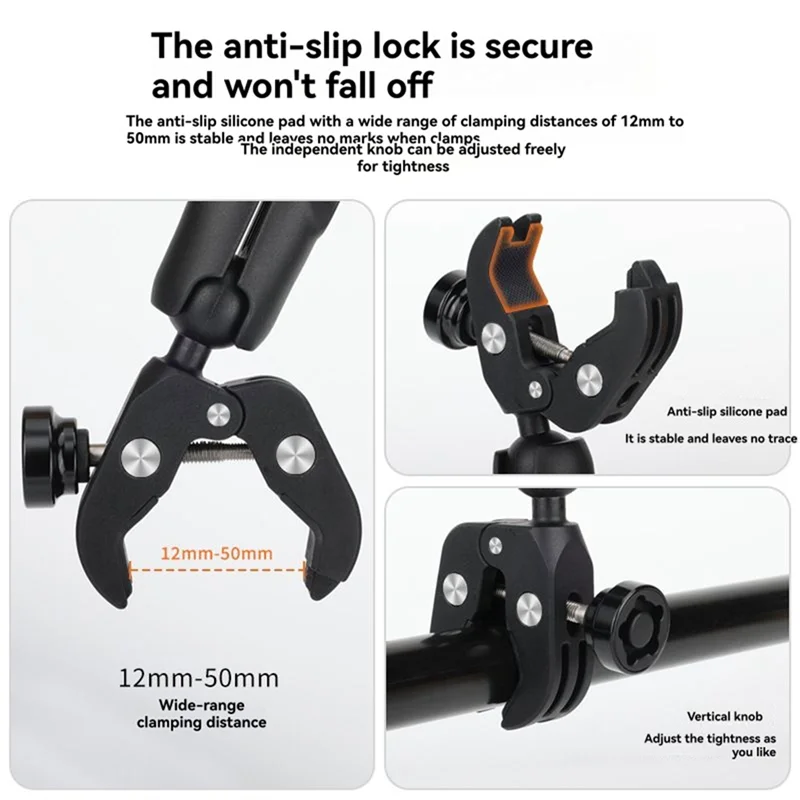 

A25P Magnetic Quick Release Clamp AC-16 Cycling Shooting Motorcycle Panoramic Mount For Insta360 DJI Sports Camera Interface