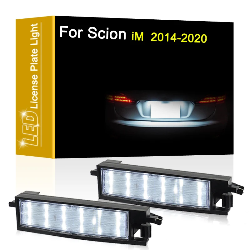 

12 В фотолампа для Scion iM 2014 2015 2016 2017 2018 2019 белый номерной знак в сборе