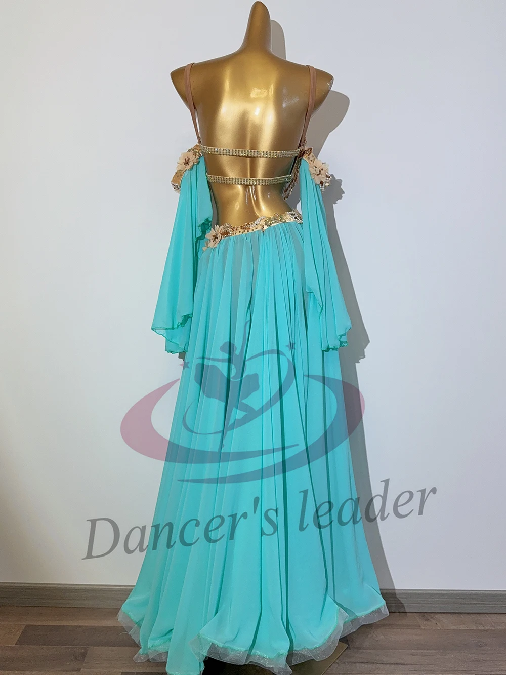 Latin Dancers, Adults, Children, High-End Custom Split Style Mesh Skirt, Precisely Samba AB Stone Performance Dress
