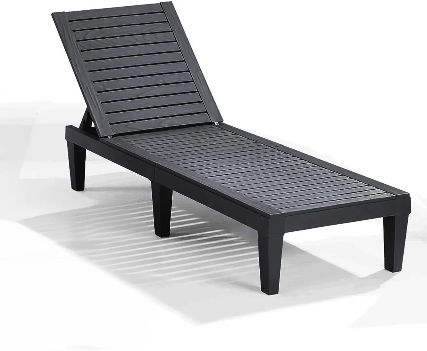 

Lounge Chair Outdoor - Waterproof Outdoor Chaise Lounge Chair, Adjustable Lawn Chairs, Lightweight Bla Patio Lounge Chair