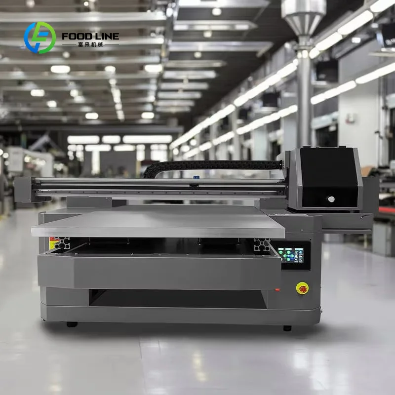 Customized Factory Direct A1 UV DTF Flatbed Printer 2 or 3 Printhead Varnish for Stickers Wood Glass Phone Case Bottle 6090