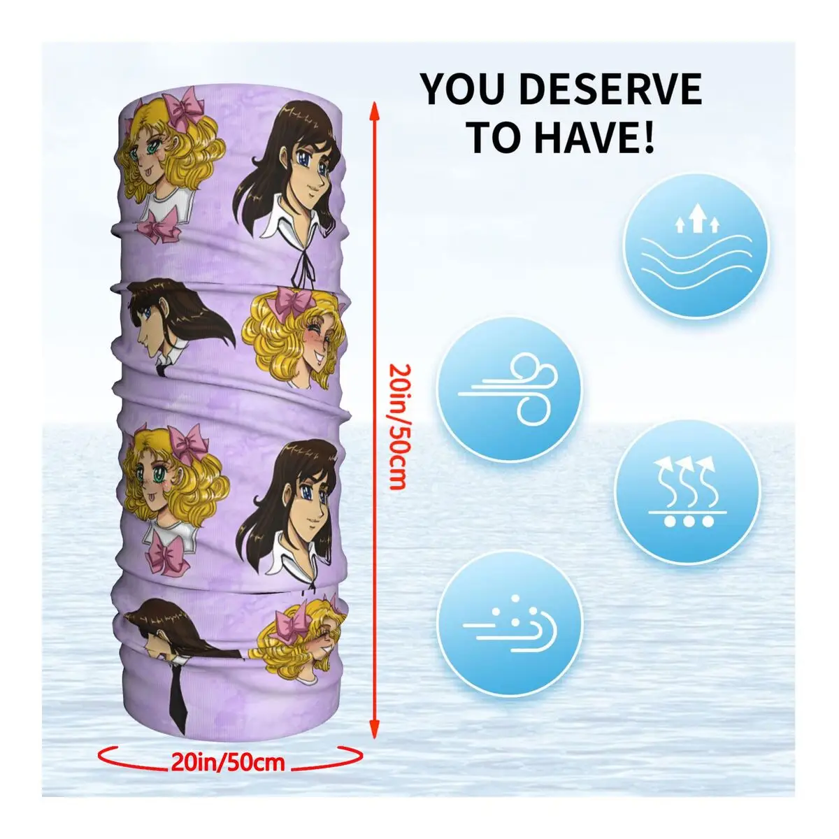 Good Friends Scarf Neckerchief Neck Face Mask Polyester