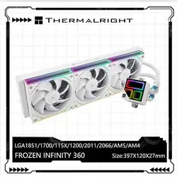 Thermalright FROZEN INFINITY 360 All-in-one water cooling radiator，ARGB Divine Light synchronization，Support LGA1700/AM5/AM4
