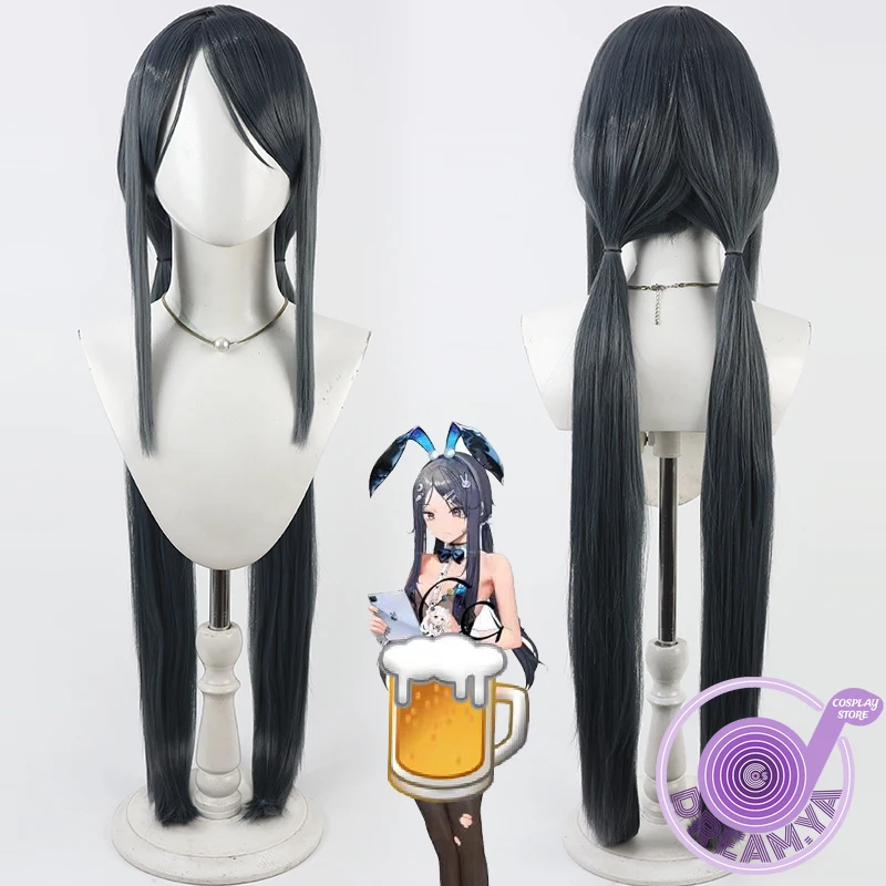 

Exia Cosplay Wig Nikke Goddess of Victory 80cm Long Synthetic Hair Heat Resistant Halloween Role Play Party Carnival + Wig Cap