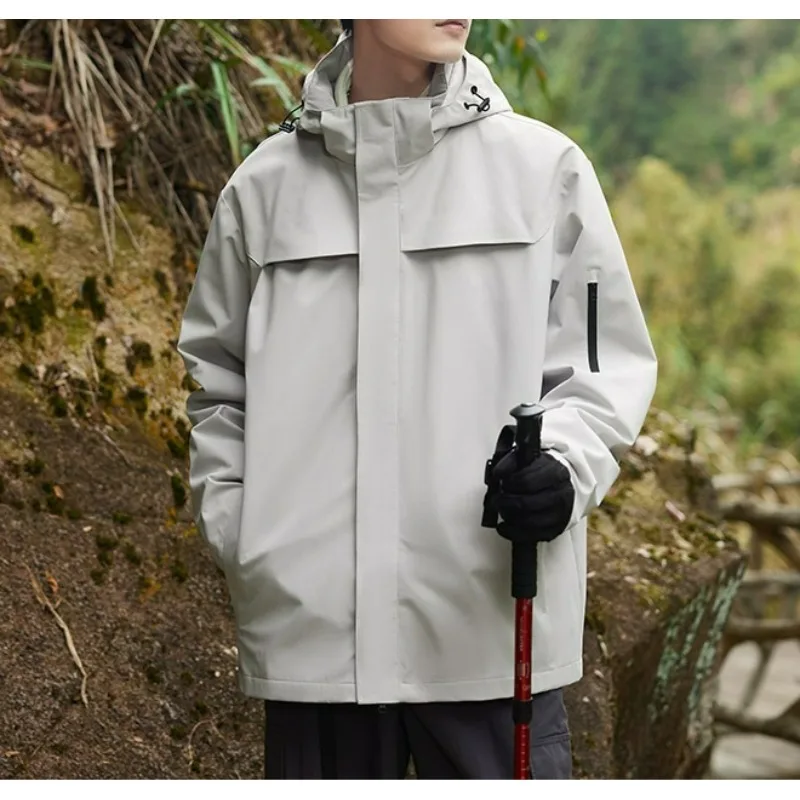 

Outdoor Men's Jacket Spring and Autumn Thin Camping Cycling Sportswear Windproof Waterproof Breathable Mountaineering Jacket
