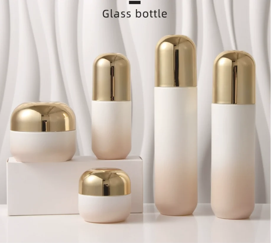 30 مللي-120 مللي زجاجة زجاجية مصل جوهر الرطوبة/غسول/مستحلب/أساس/حبر مياه المرحاض العناية بالبشرة مستحضرات التجميل التعبئة #1