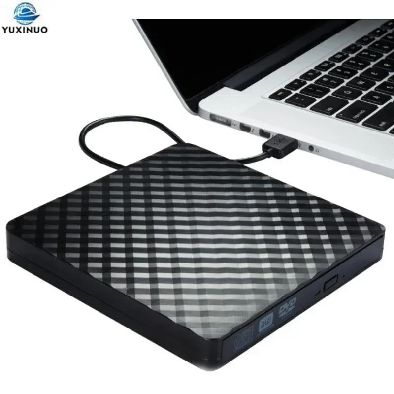 Ultra Slim Portable USB 2.0/3.0 External DVD RW Burner Writer Recorder CD/DVD ROM Reader Player Tray PC Optical External Drive