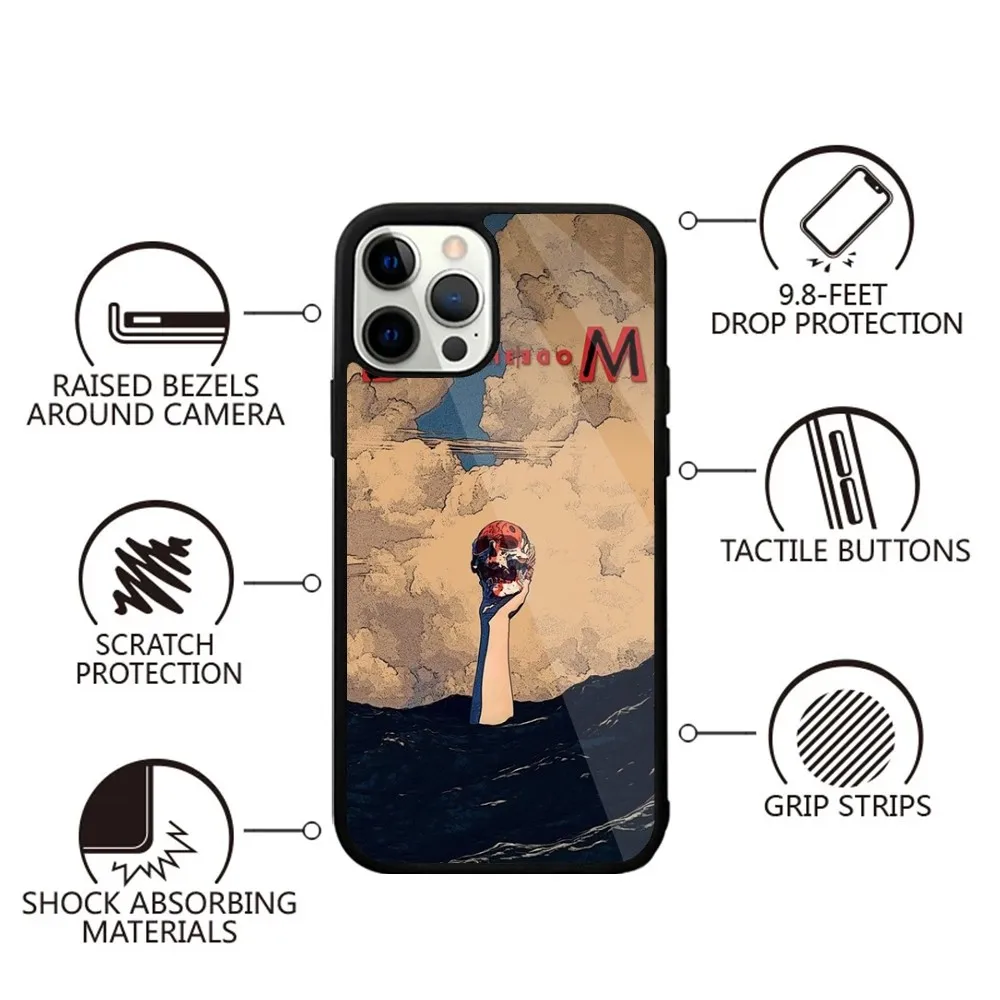 D-Depeche Mode Rock-S  Phone Case Strong Magnetic For IPhone 16,15,14,13,Pro,Max,Plus,11,12,Mini For Magsafe Wireless Charging