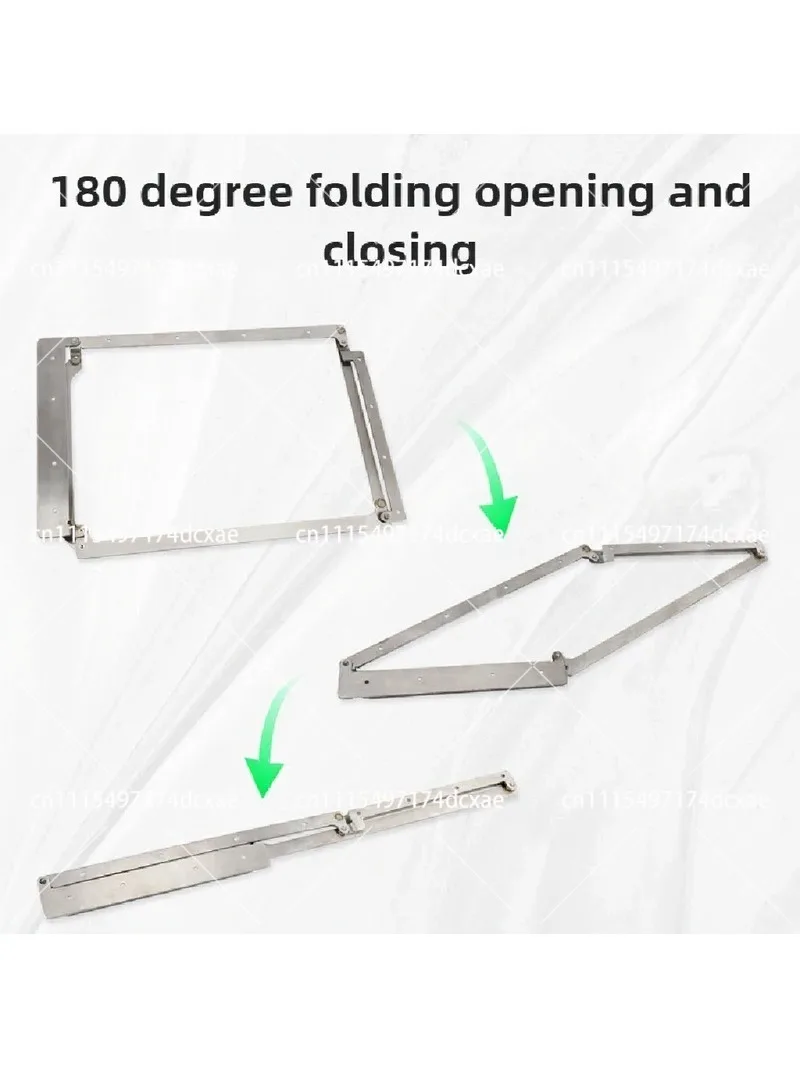 18 Panel 180 Degree Folding Door Hardware Kit No Lower Track Flat Fold Hinge for Wooden Doors