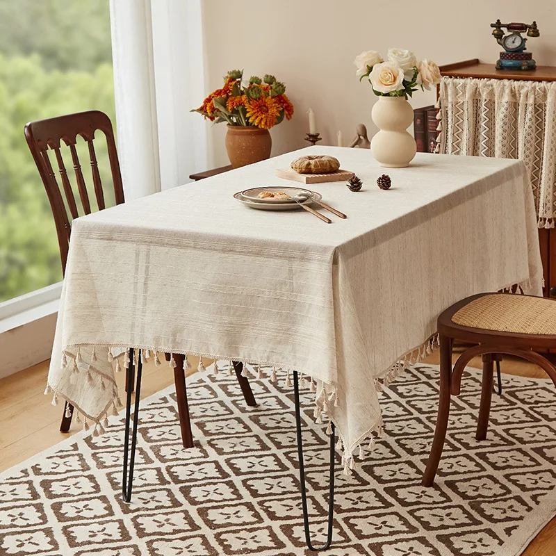 Boho Farmhouse Tablecloth Heavy Duty Durable Water Repellent Table Cloth For Indoor Outdoor Dining Picnic Wedding