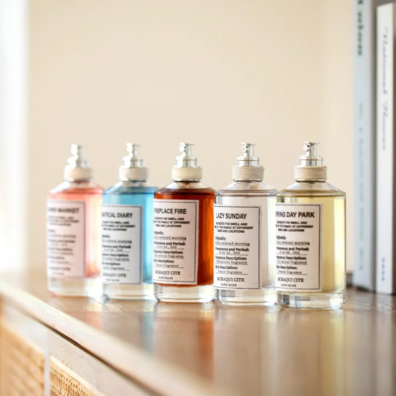 Perfume de Lujo de 100 ml, Gran Capacidad, Unisex, Aroma Mixto de Sándalo y Almizcle, Fragancia Fresca, Natural y Duradera, Perfume Encantador