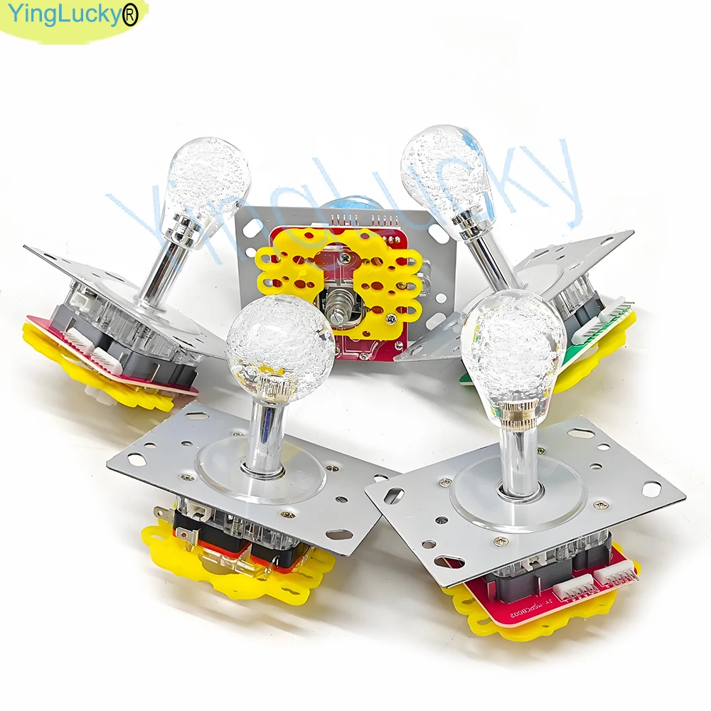 ARCADE 12V LED Joystick Bunte Beleuchtete Licht Umschaltbare Weg Controller Für Arcade Angeln Kran Klaue Spiel Verkaufsautomat – Detail 4
