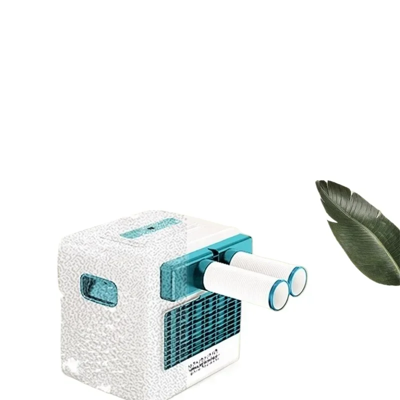 Aire acondicionado portátil, compresor de escritorio para ventana, máquina de refrigeración todo en uno, pequeña sin instalación