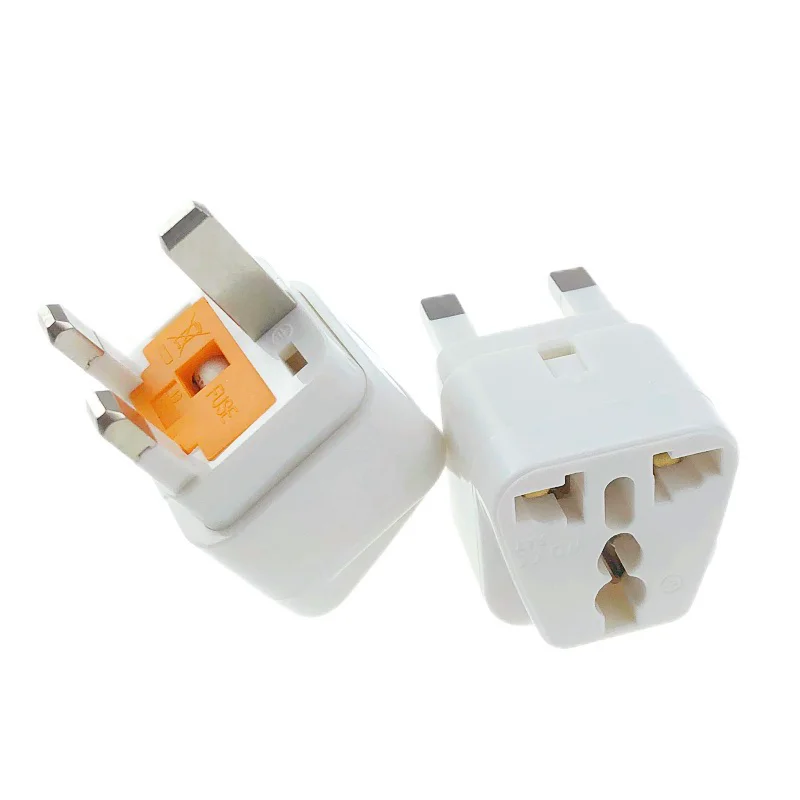 UK Plug Adapter, Mini Travel Plug Adapter with Fuse Protect for US to Type G Countries, UK, Ireland, Hong Kong and More WDI-7S