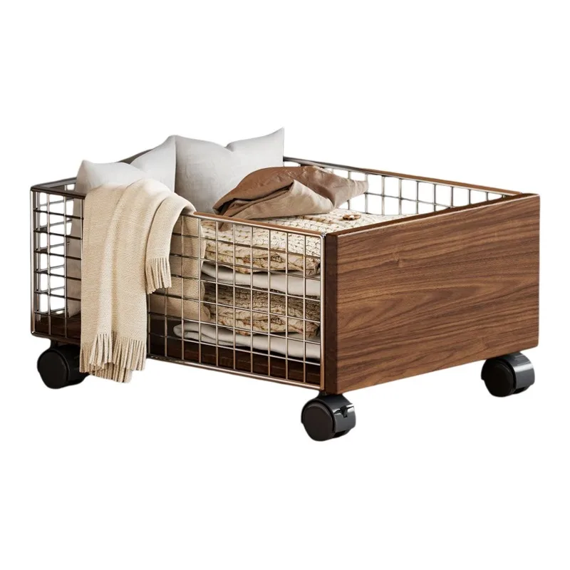 For Dirty clothes basket under bathroom cabinet Dirty clothes storage basket Wheeled bathroom cart Laundry basket