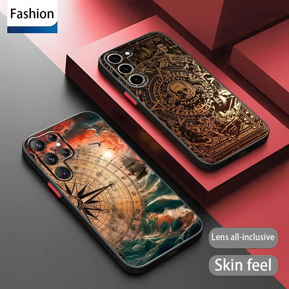 Unchartedess Phone Case For Samsung Galaxy S25 S24 S23 S22 S21 Plus Ultra FE Frosted Translucent