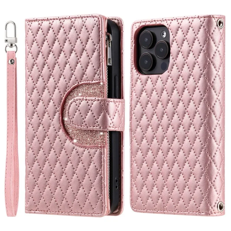 Phone S25 Ultra S25 plus PU Leather Case for Samsung Galaxy S24 S23 S22 S21 S20 S10 Ultra plus FE Solid Color Wallet Phone Cases