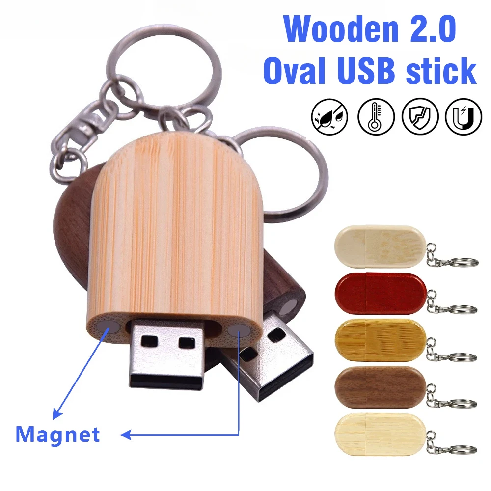 패션 메이플 USB 나무 펜 드라이브 키체인 포함 USB 플래시 드라이브 64GB 32GB 16GB USB 스틱 2.0 웨딩 크리에이티브 선물 메모리 스틱