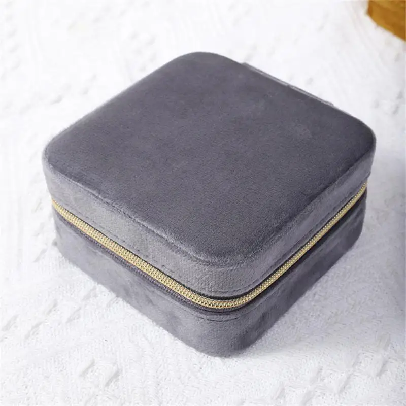 Small Jewelry Box Velvet Ring Earring Holder Plate High Quality Creative Desk Jewelry Storage Stand Jewellery Display Case