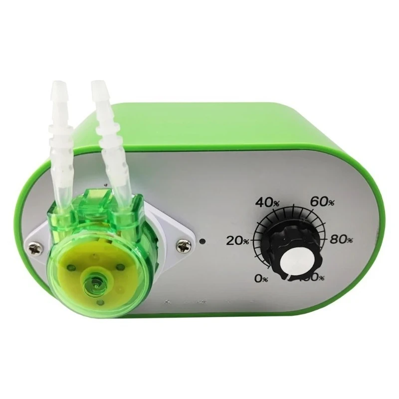 Peristaltic Dosing Pump Adjustable Liquid Flow 15-95ml/min Equipped With Power Supply Adapter Fitting