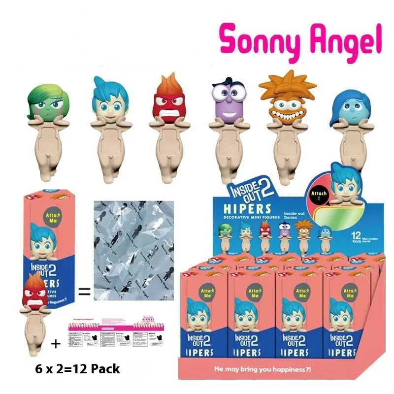 

12pcs Inside Out 2 Sonny Angel Hipers Surprise Blind Box Mini Figures Toy Model Doll Desktop Computer Screen Decoration Gift