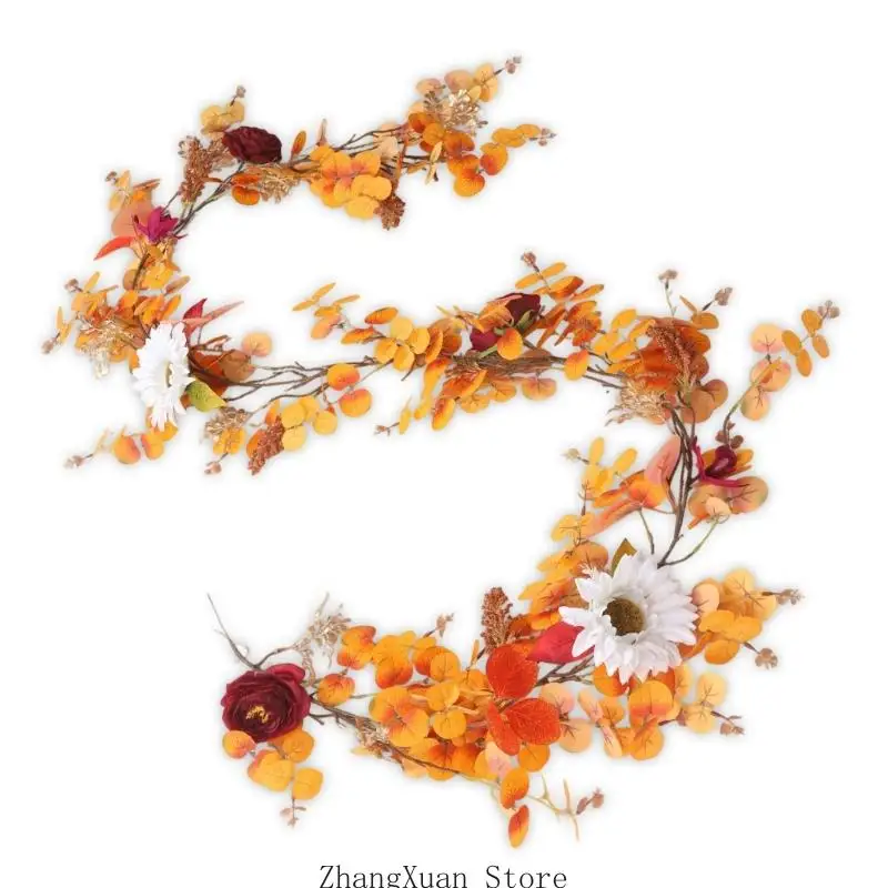 Saisonaler Thanksgiving-Blumenakzent mit bewässerungsfreiem Innendisplay, 3 x – Detail 8