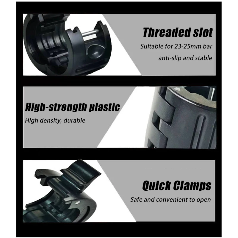 25 مللي متر الحديد طوق الخيوط فتحة الإفراج السريع الوزن شريط لوحة أقفال المشبك كليب رفع الأثقال اللياقة البدنية تدريب القوة 1 زوج #3