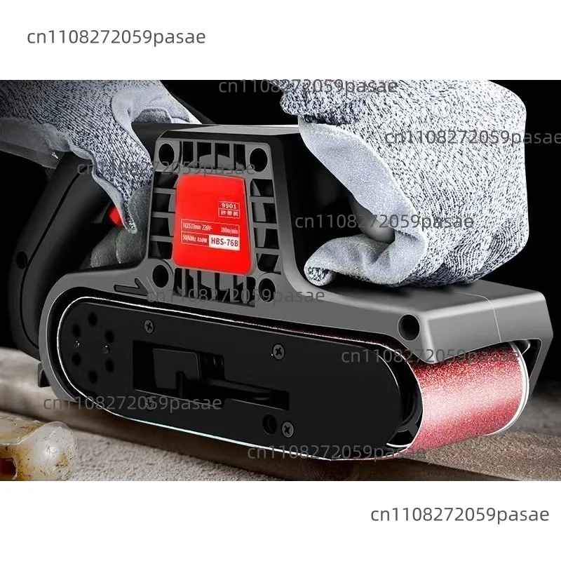 Handheld Belt Sander Reverse-Mounted  Flat Woodworking Polisher Sandpaper Machine Grinding