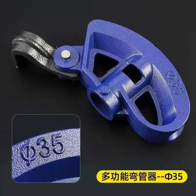 Manual Cast Steel Pipe Bender Pode Ser Usado para Dobre Quarter a Sexta Polegada Galvanizado Ferro Alumínio Cobre