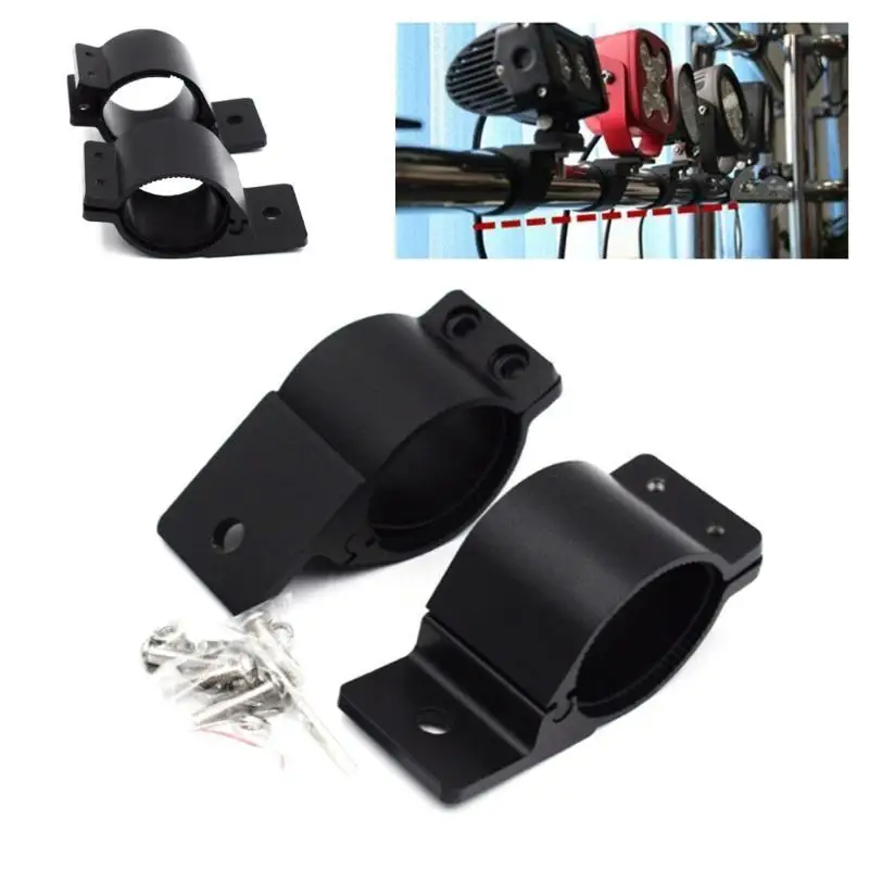 Car Bullbar Bracket Clamp SUV Bar Tube Roll Cage Lamp Mounting Holder Stand