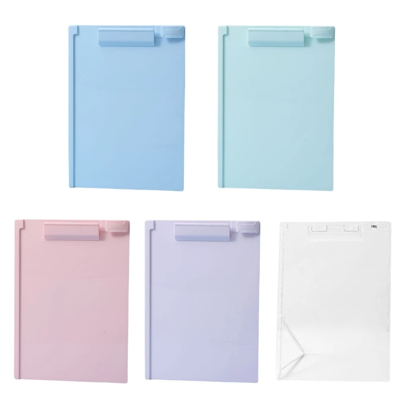 Document Stand Acrylic Clipboard with Sliding Clip for School Office Letter Size