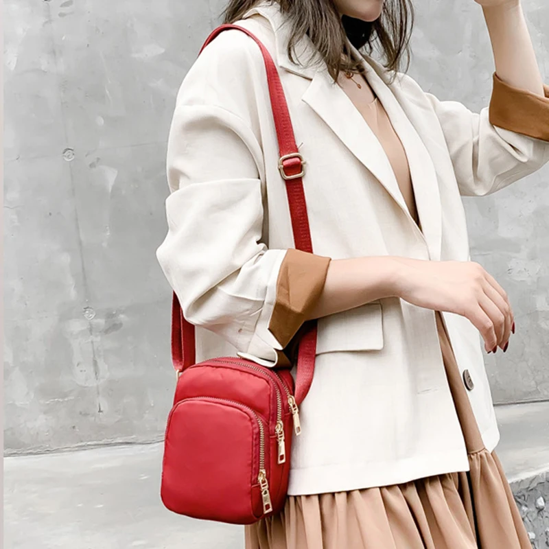 Neue Casual Große Kapazität Schulter Taschen Für Frauen Wasserdichte Oxford Multi-Zipper Umhängetasche Für Mutter Einkaufen Handtasche – Detail 15