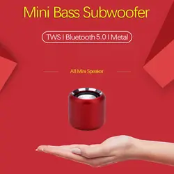 Subwoofer sem fio Bluetooth, Criativo Hifi Stereo, Metal Music Player, Mini alto-falantes