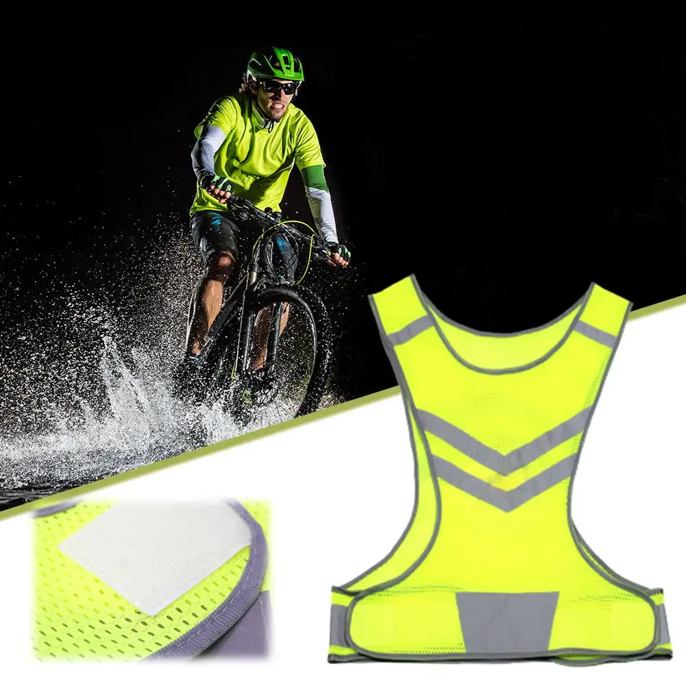 

High Visibility Adjustable Reflective Safety Vest For Outdoor Sports Cycling Running Hiking Reflective Vest High Visibility E9A4