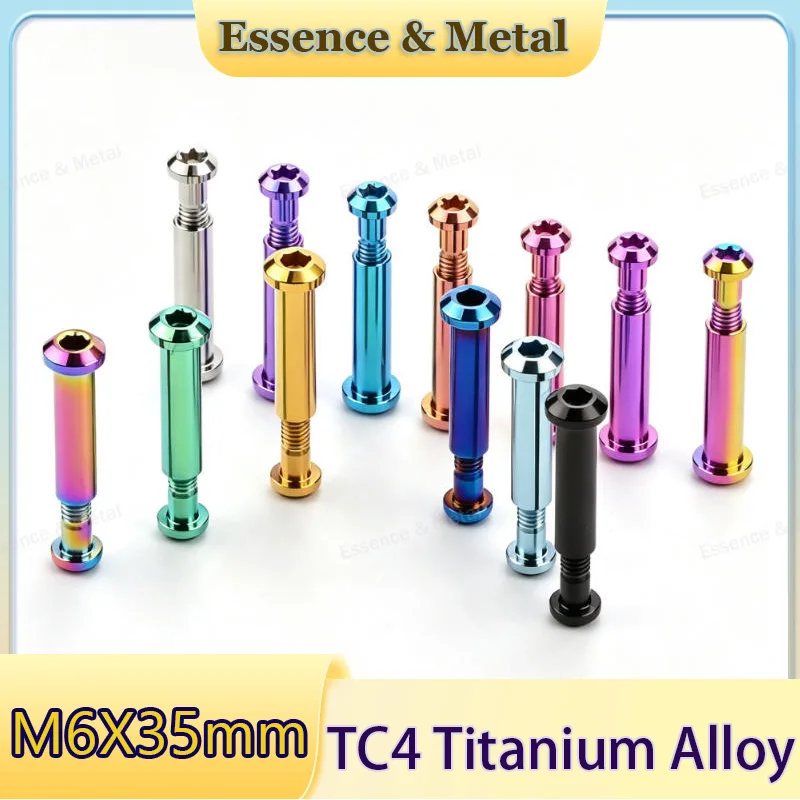 Titanium Alloy Bolts M6X35mm Step Torx Screws Seat Cushion and Seat Tube Locking Screws Suitable for TREK Seat Tube Modification