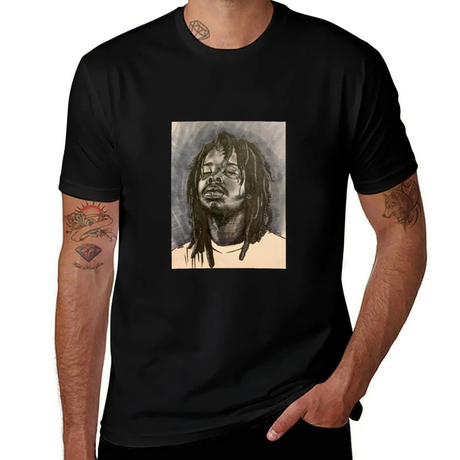 earl postcard T-Shirt Casual Street Style Short Sleeve Tee