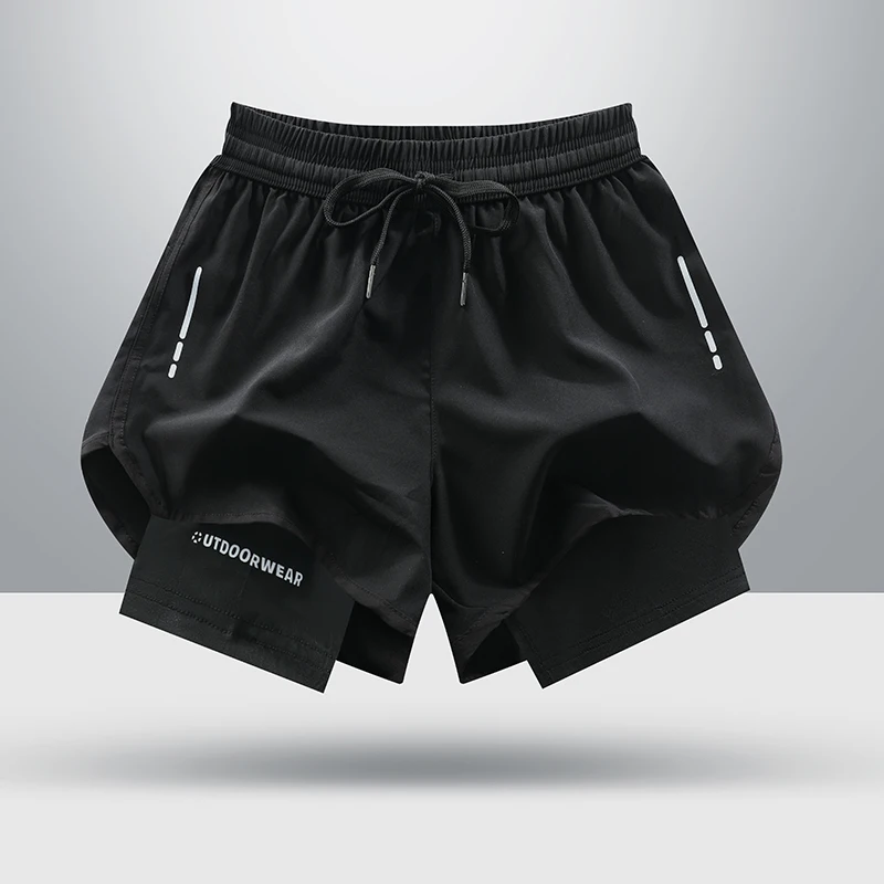 

Ice Silk Sports orts Men Women Couple Sle Summer Anti Exposure Qui Dry Tee Quarter Length Fitn Running Pants
