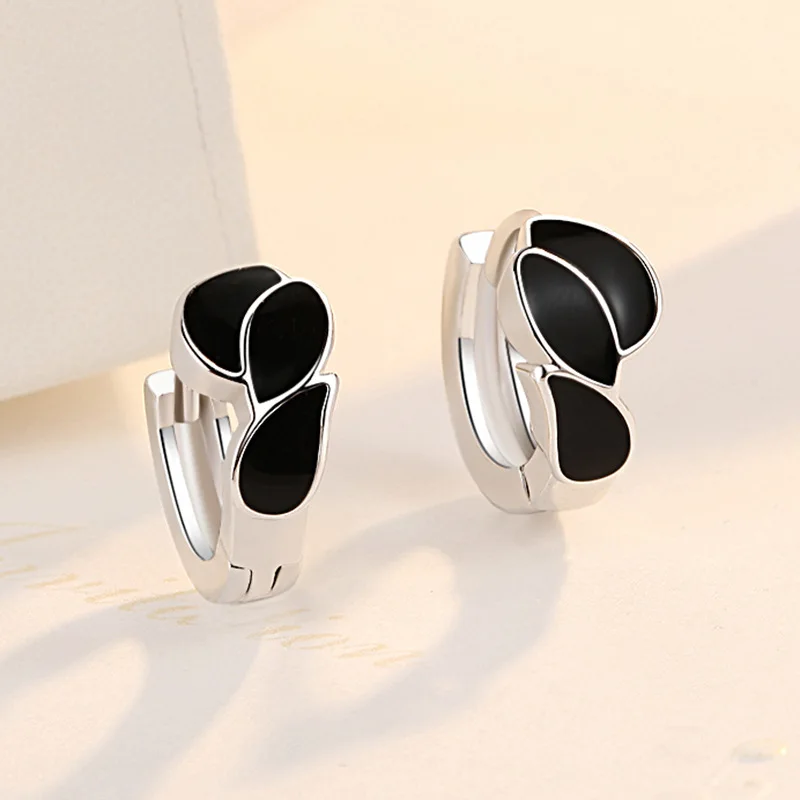 Women's 925 Sterling Silver Crystal Circle Hoop Earrings, Versatile