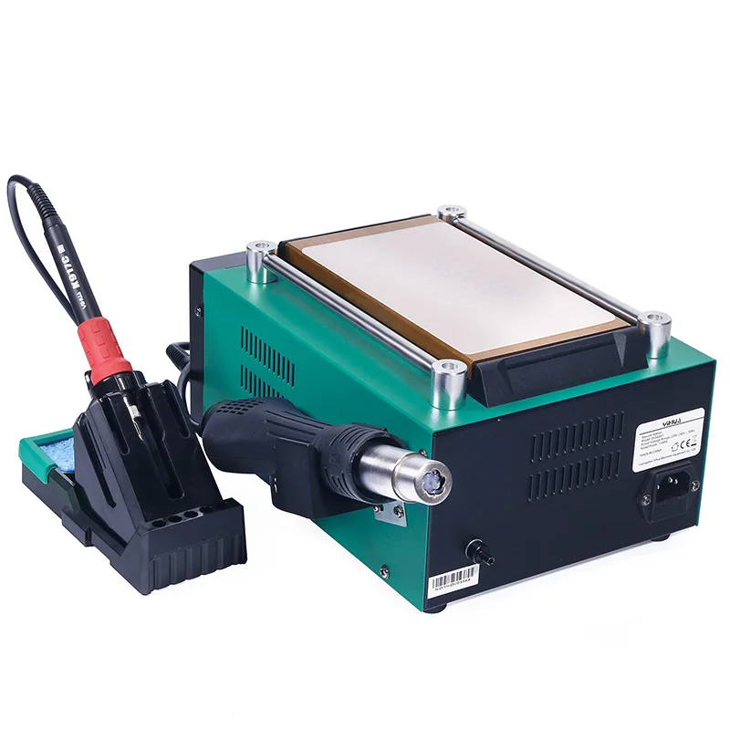 

NEW YIHUA 853AAA-I basic version 3 in 1 digital SMD soldering desoldering hot air preheat BGA rework soldering station