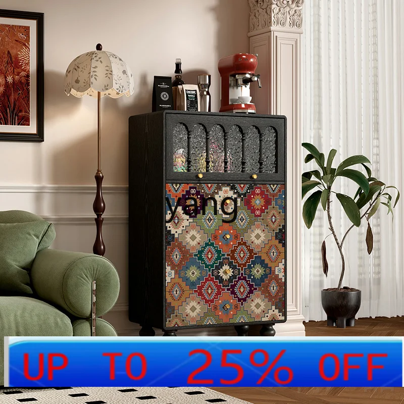 LHH  solid wood four-chest cabinet bedroom bedside drawer storage wall shoe cabinet