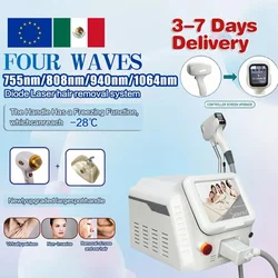 Portable Diode Laser Hair Removal Professional Machine epilator for women Equipment Titanium 3 wavelength Laser 755 808 1064