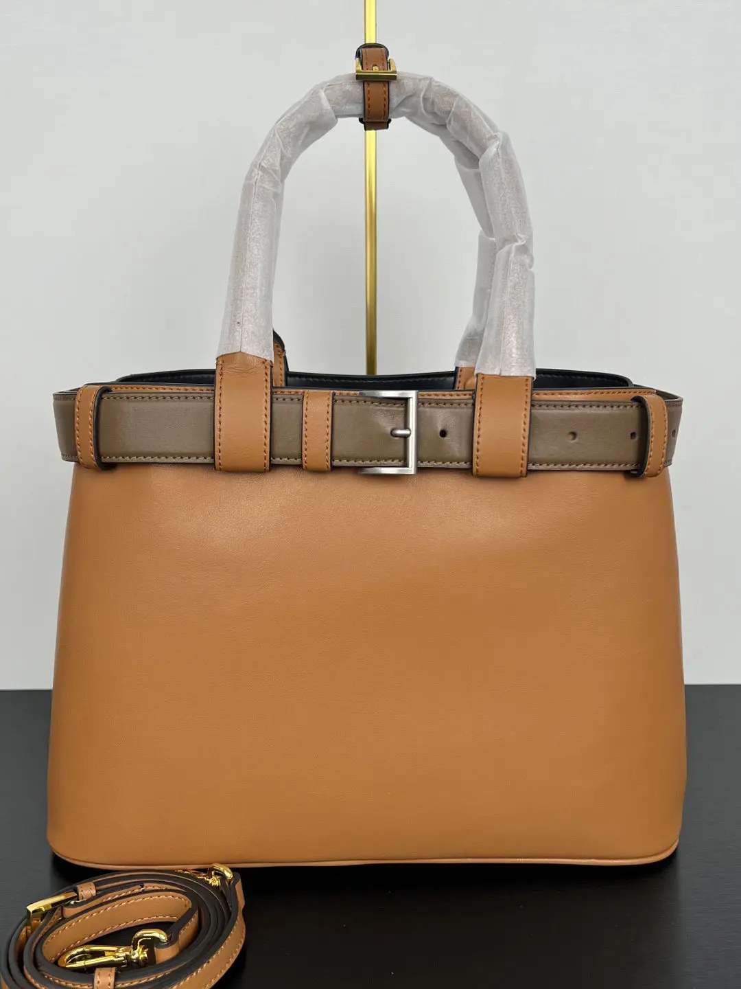 Leather Handheld Women's Belt Decorative Bag