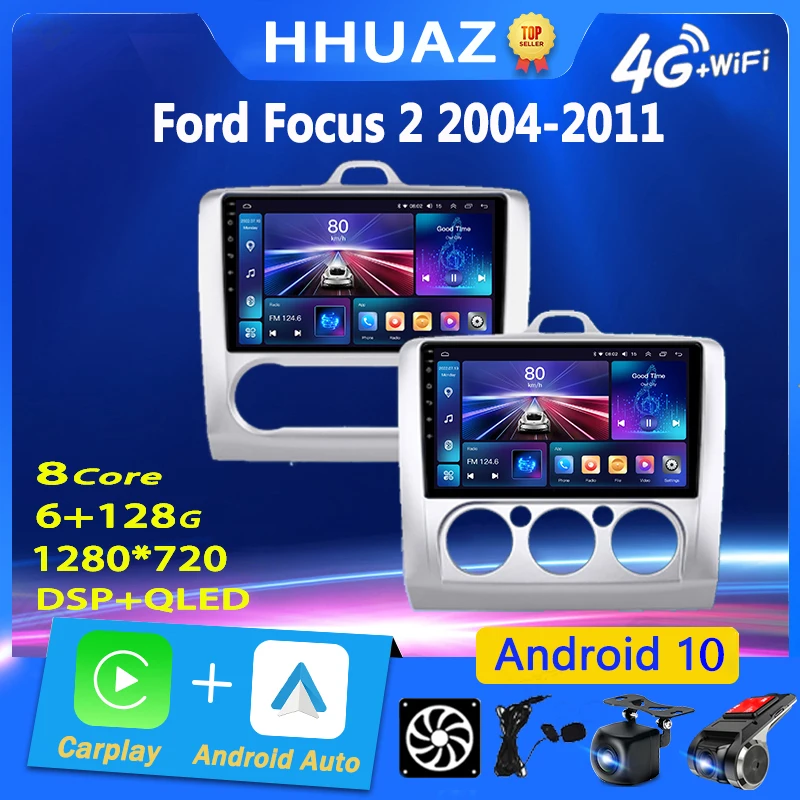 

Android Car Radio Multimedia for Ford Focus 2 3 Mk2 Mk3 MT AT 2004 2005-2011 Stereo Video Player GPS Auto Carplay 2 Din