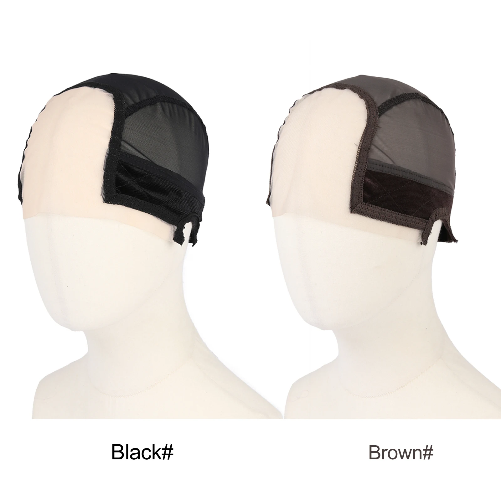 

Leeons Регулируемая U-образная кружевная передняя бархатная сетчатая шапочка для парика Нескользящие дышащие инструменты для наращивания волос с кружевной шапочкой на голову