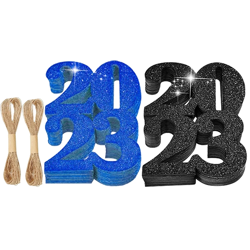 

Vase Labels 2023 Glitter Tags Decorative Bottle Hemp Rope Exquisite Home Graduation Favor Props Photo Gifts