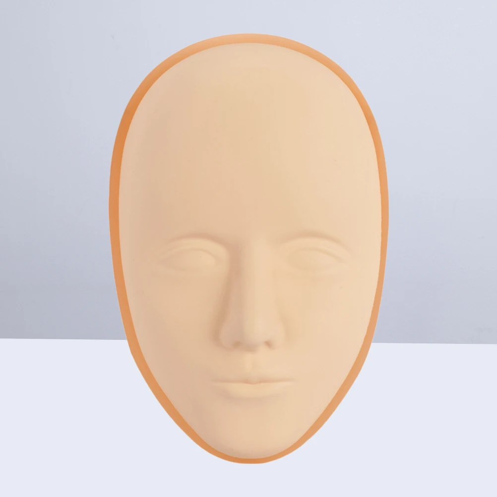 

5D Face Training Skin Makeup Silicone Tattoo Practice Sheets Lifelike Human Texture Permanent Both Sides Useful