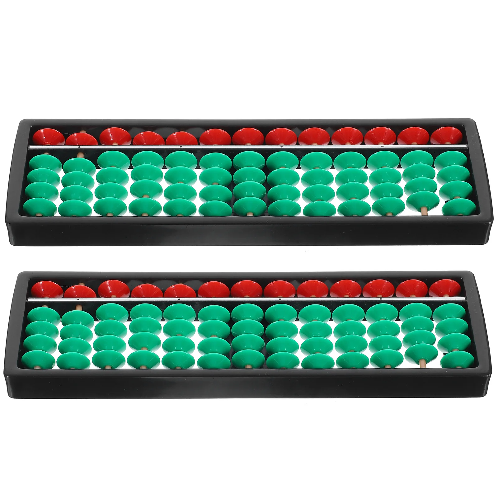 

2pcs Plastic Abacus Teaching Aids Math Calculating Tool Kids Students Educational Toy Bead Counter Portable Chinese Arithmetic