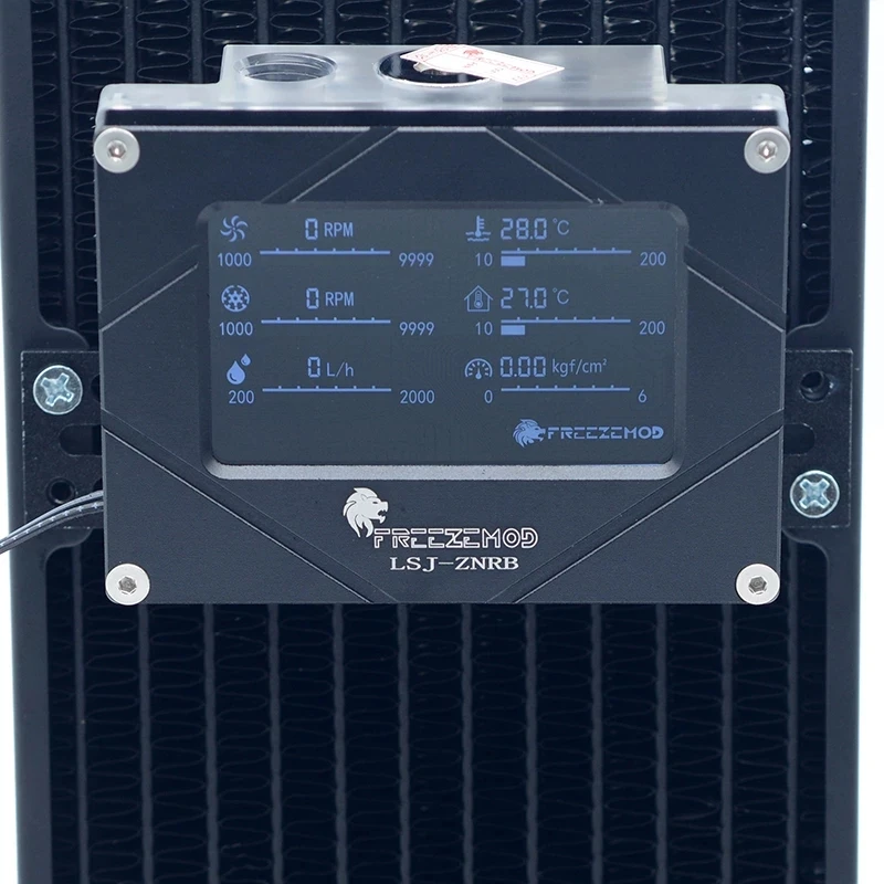 FREEZEMOD-Sistema Inteligente De Refrigeração De Água, Monitor, Temperatura, Medidor De Vazão, Taxa, Pressão De Ar Para Bomba De Água, Monitoramento PWM PC MOD