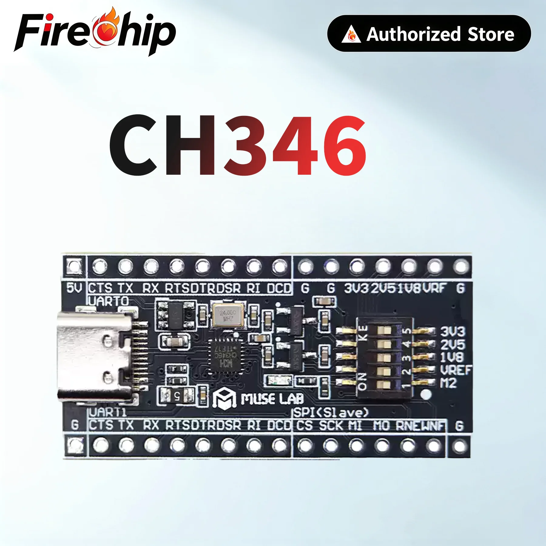 modulo-de-placa-de-desenvolvimento-firechip-ch346-usb-de-alta-velocidade-para-uart-spi-slave-paralelo-gpio-open-source-usb-hs
